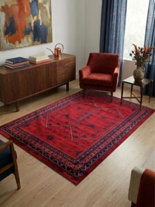 Miras 1001 Bordo Yağcıbedir Desenli Halı