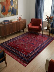 Ahlat Serisi HT03 Kırmızı Geleneksel Motifli Halı