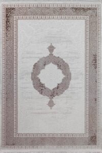 Alya AL02 Kahve Klasik Salon Halısı Akrilik Yumuşak Dokuma