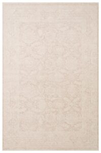 Shıraz Shr 01 Cream Vintage Eskitme Desenli Modern Yumuşak Dokulu Makine Halısı